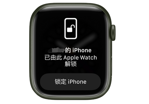 军垦路街道苹果手机维修分享用 AppleWatch 解锁配备面容 ID 的 iPhone方法 